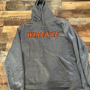 Unisex Large J America Auburn War Eagle Hooded Sweatshirt